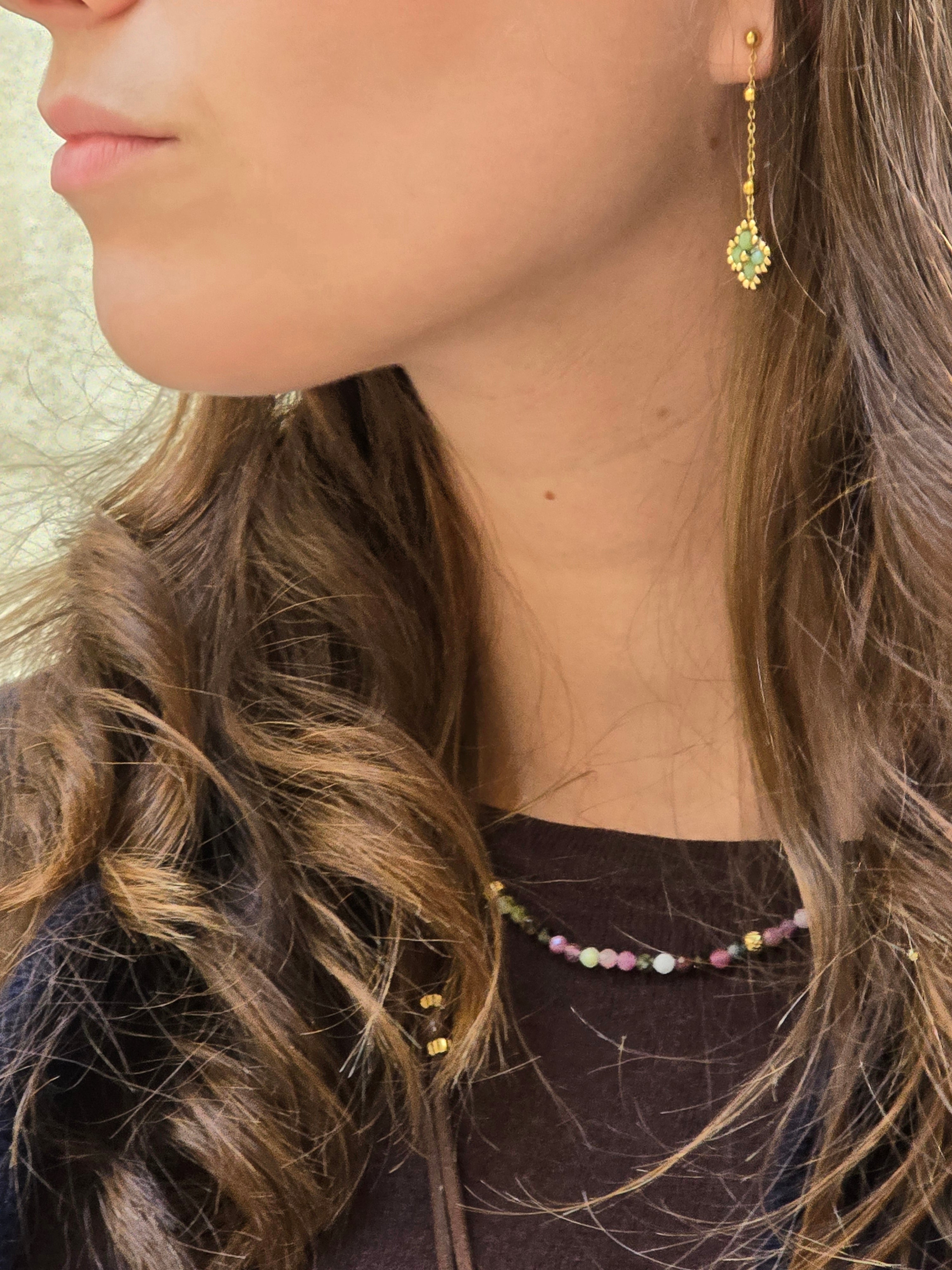 Boucles d'oreilles " Fleurette "