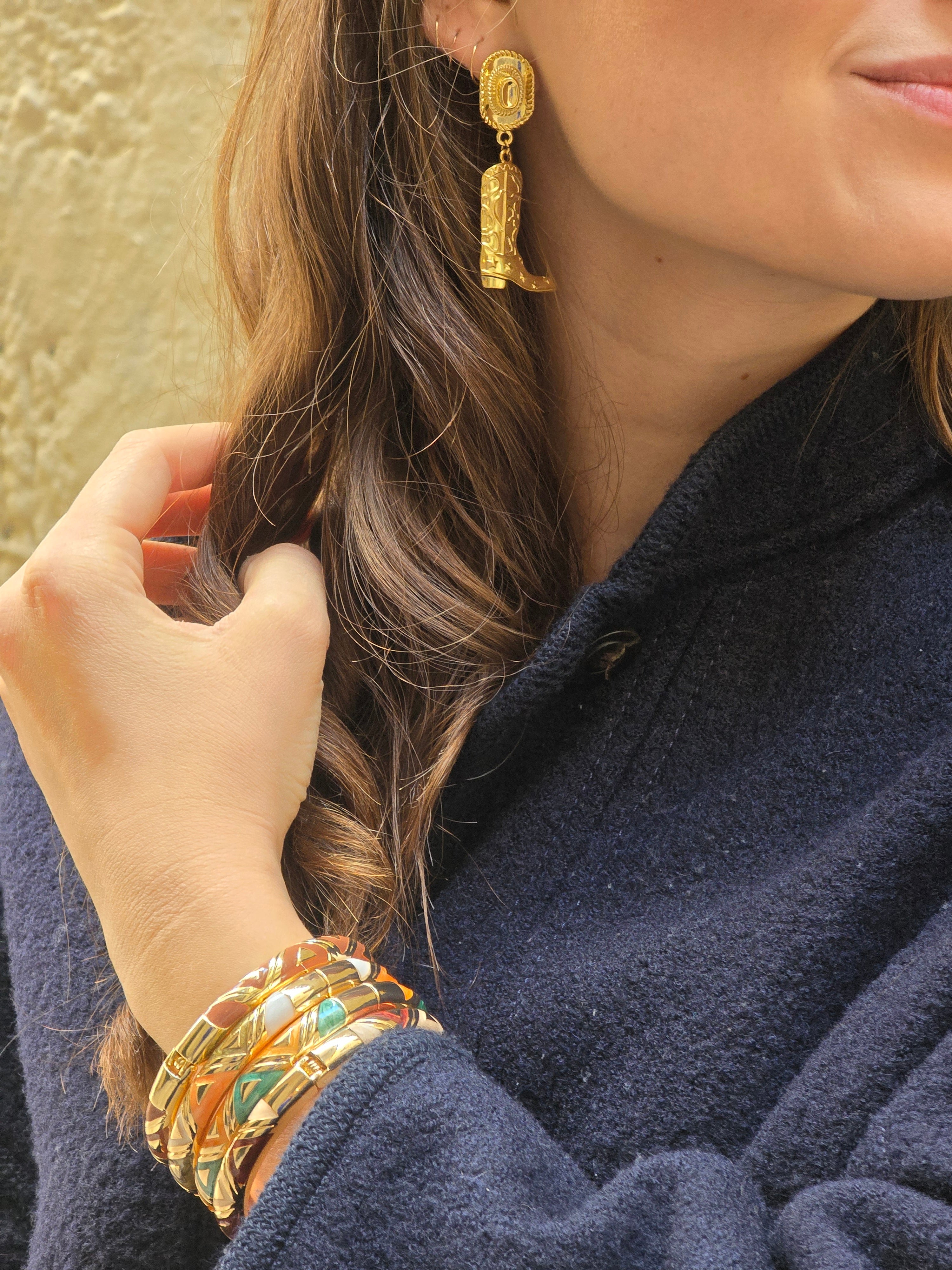 Boucles  " Cowboy " en Acier Inoxydable