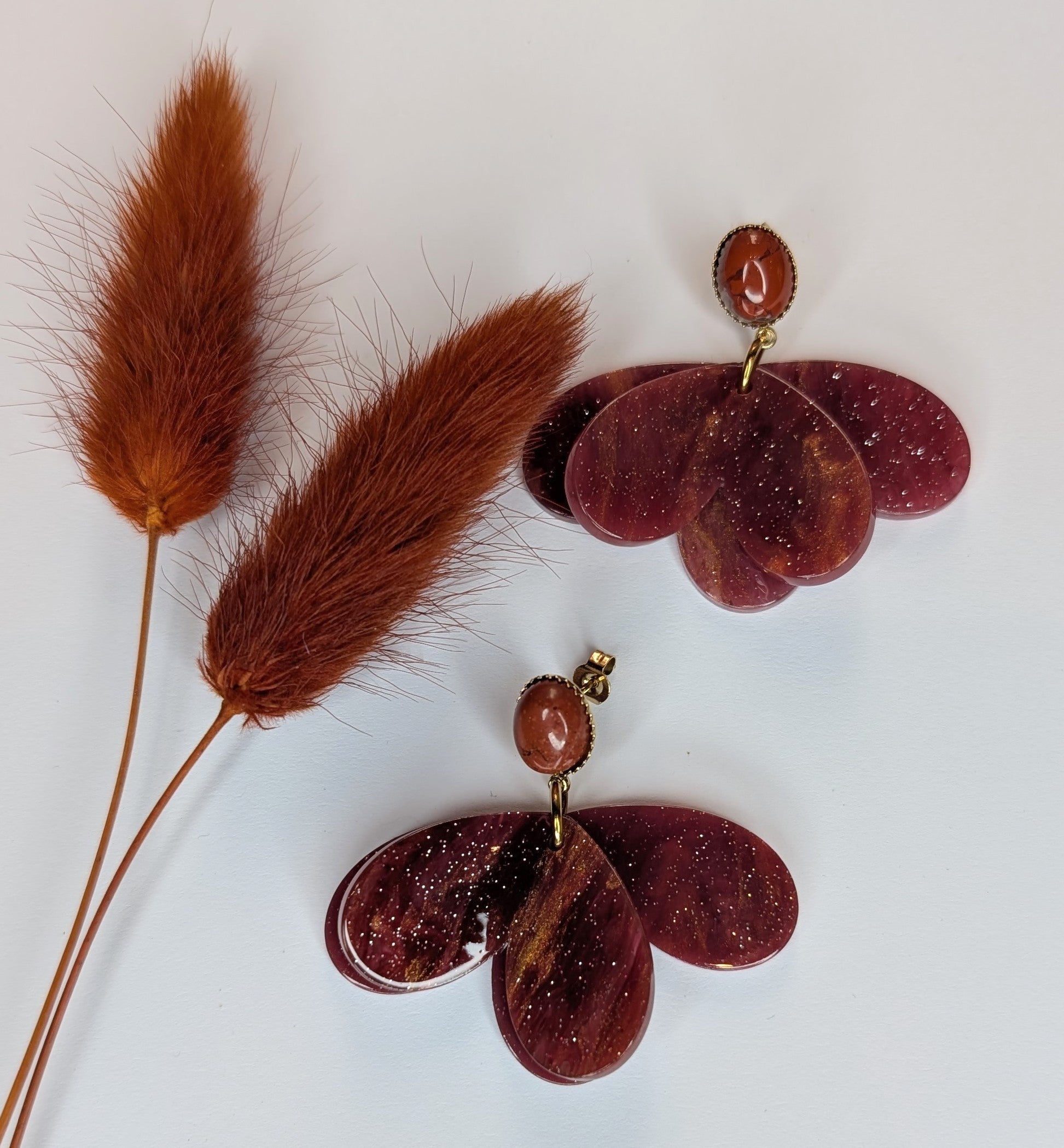 Boucles d'oreilles en Résine