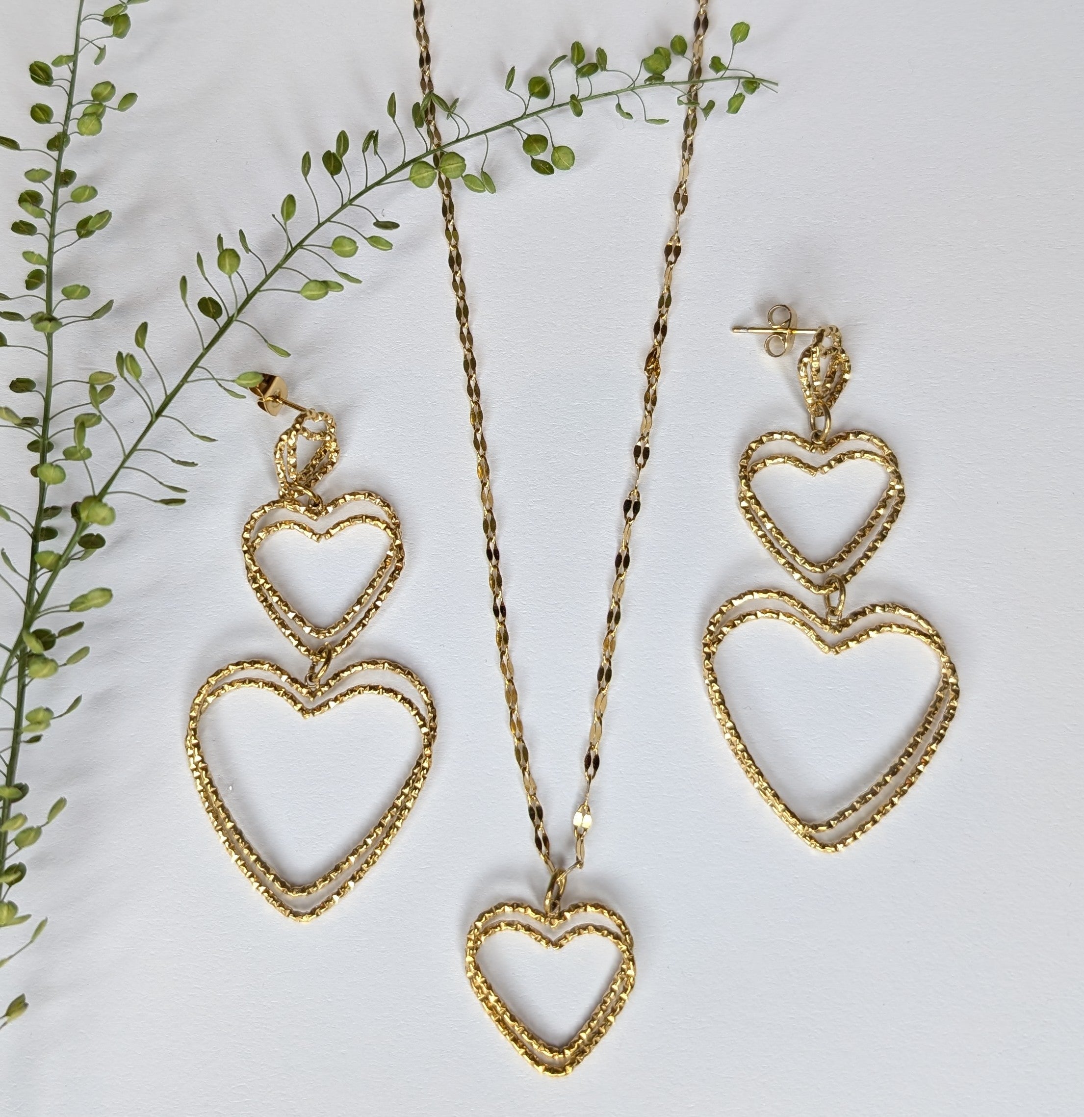 Collier Double Coeur